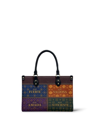 "LAS CUATRO VERDADES" ver.1 Small Leather Handbag