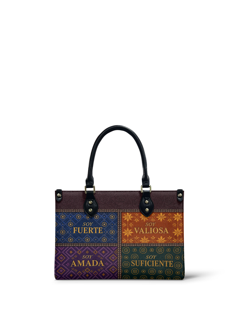 "LAS CUATRO VERDADES" ver.1 Small Leather Handbag