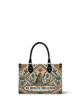 "Me merezco todo lo bueno" ver.5 Small Leather Handbag