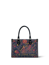 "Caí, me levanté, florecí" ver.5 Small Leather Handbag