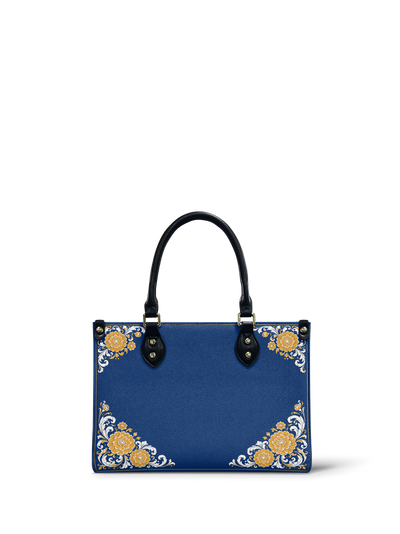 "CEMPASÚCHIL" Small Leather Handbag