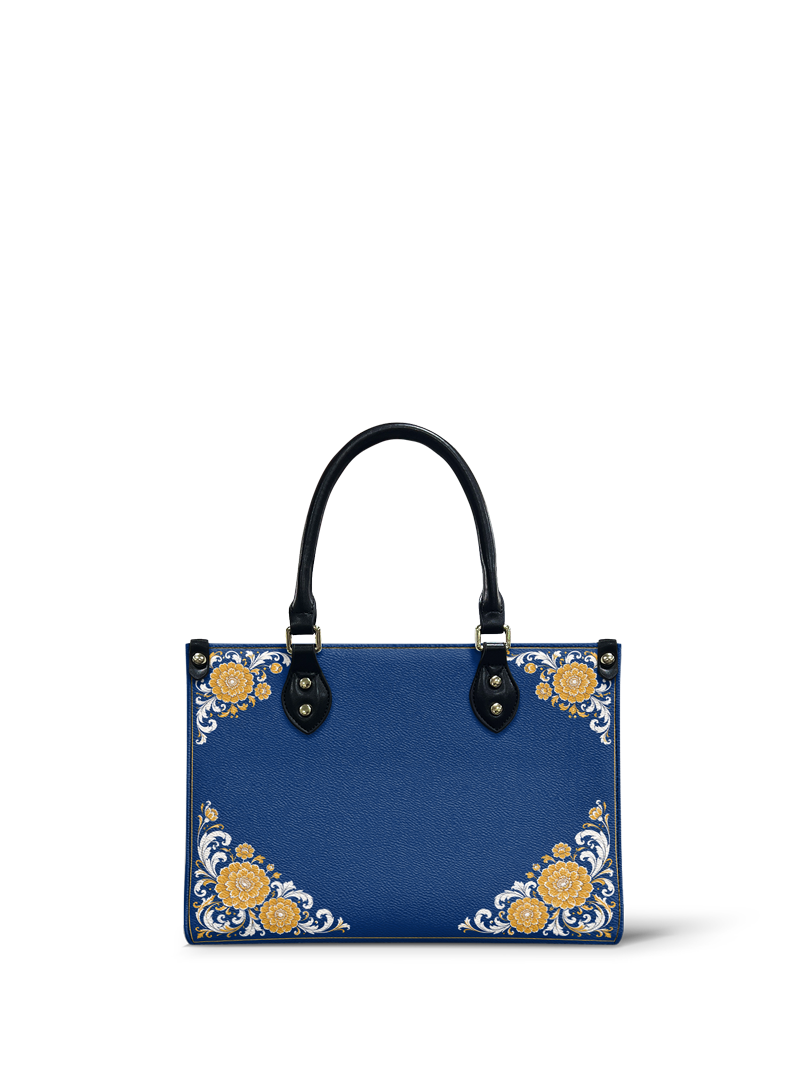 "CEMPASÚCHIL" Small Leather Handbag