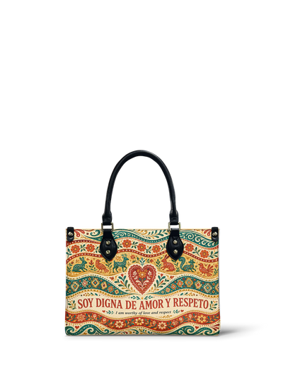 "Otomi Wild Embroidery" ver.1 Small Leather Handbag