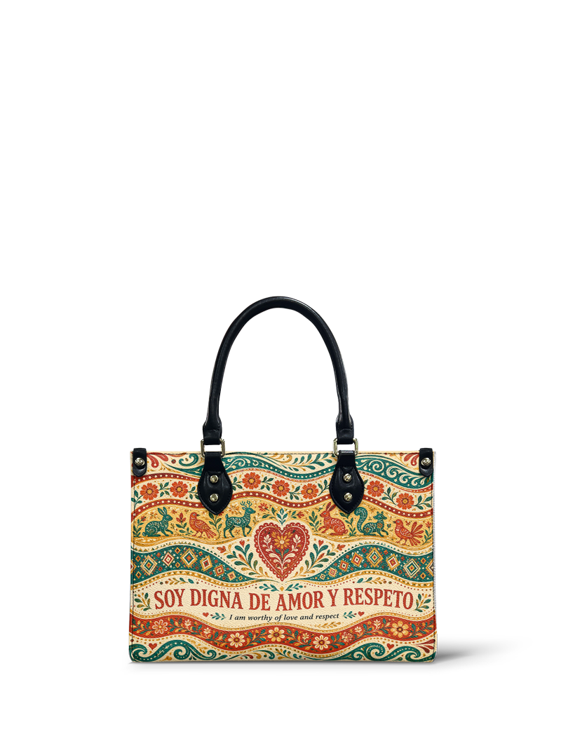 "Otomi Wild Embroidery" ver.1 Small Leather Handbag