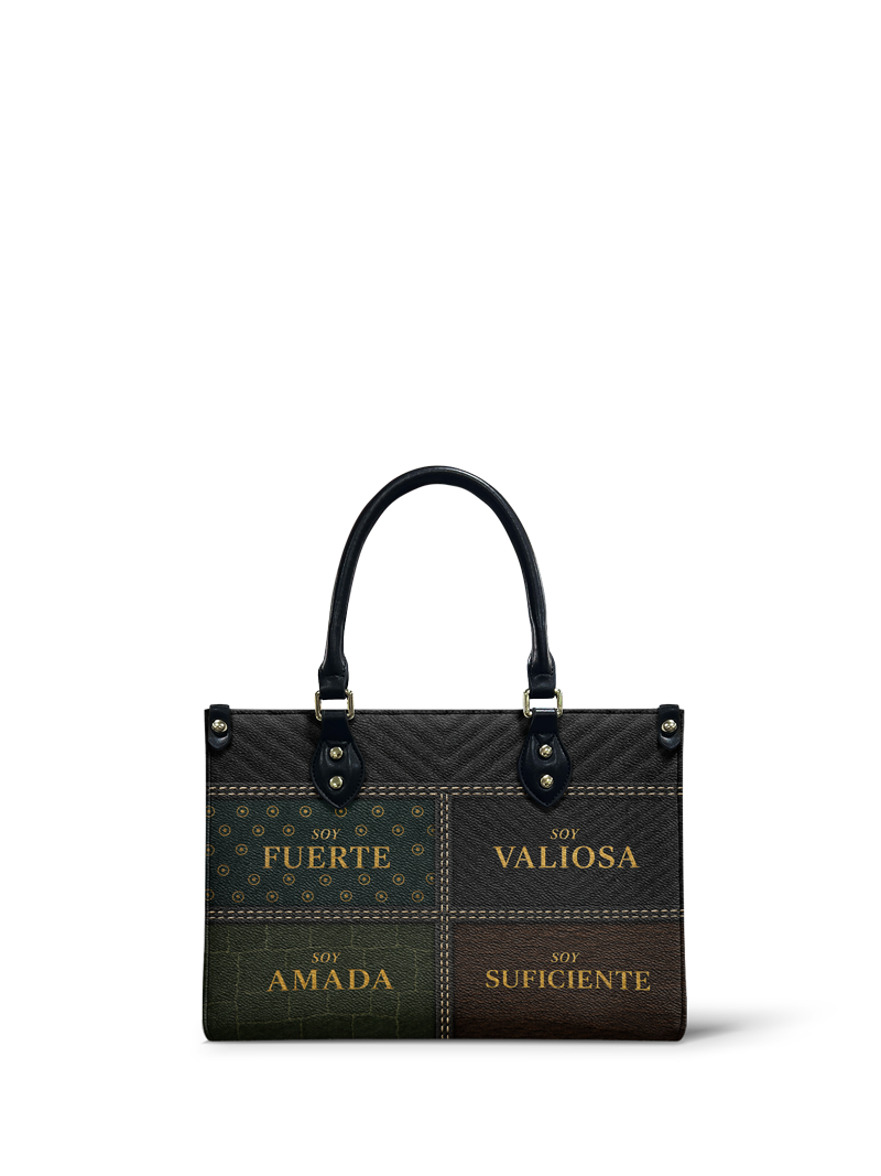 "LAS CUATRO VERDADES" ver.2 Small Leather Handbag