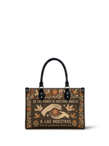 "De las manos de nuestras abuelas a las nuestras" ver.2 Small Leather Handbag