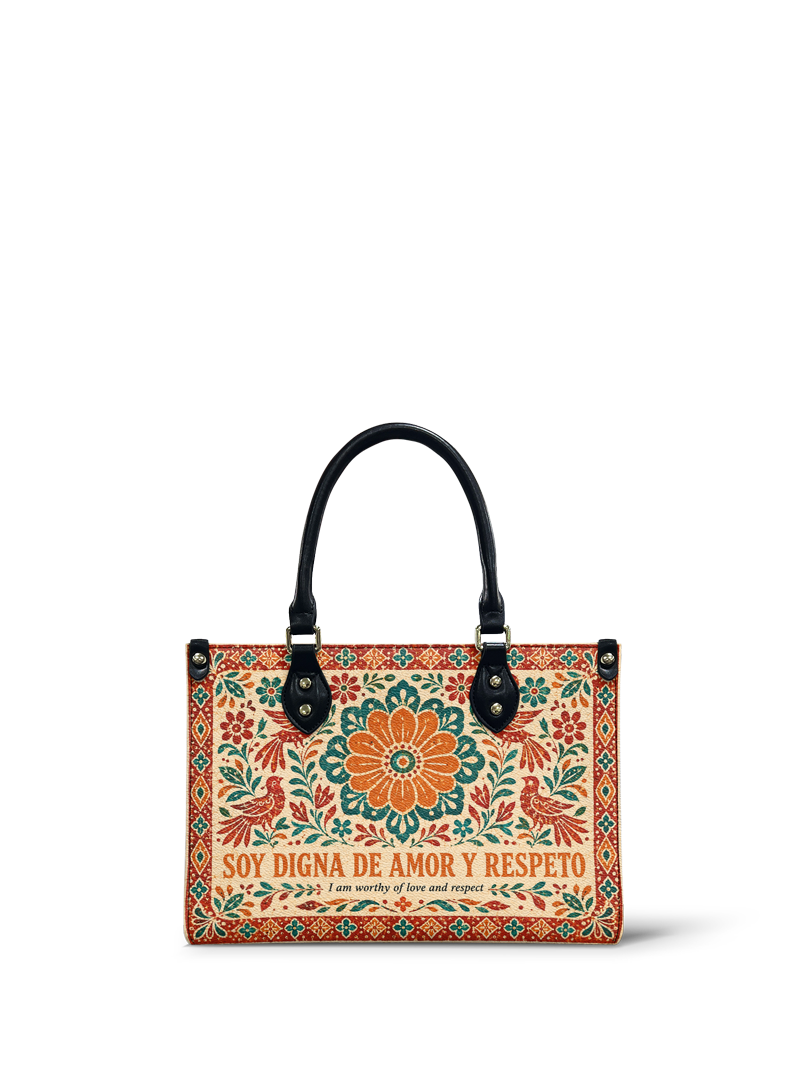 "Otomi Wild Embroidery" ver.5 Small Leather Handbag