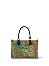 "Suelto lo que ya no me sirve" ver.3 Small Leather Handbag