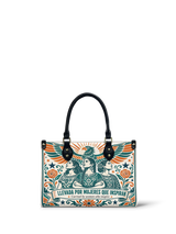 "Llevada por mujeres que inspiran" ver.3 Small Leather Handbag