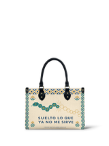 "Suelto lo que ya no me sirve" ver.4 Small Leather Handbag