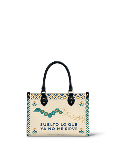 "Suelto lo que ya no me sirve" ver.4 Small Leather Handbag