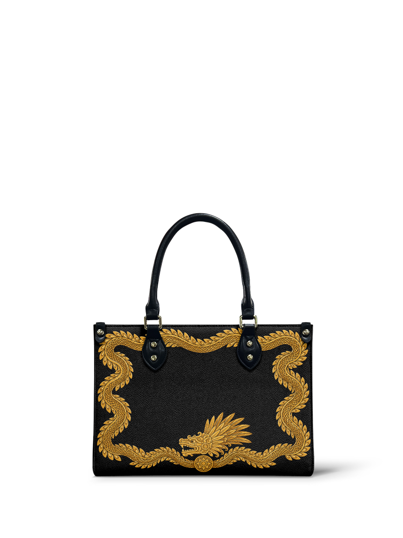 "XIUHCÓATL" Small Leather Handbag