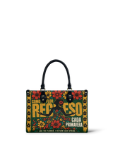 "Como la flor, regreso cada primavera" ver.1 Small Leather Handbag
