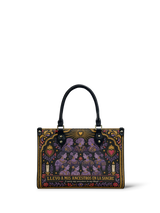 "Llevo a mis ancestros en la sangre" ver.3 Small Leather Handbag