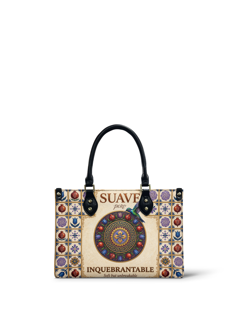 "Suave pero inquebrantable" ver.5 Small Leather Handbag