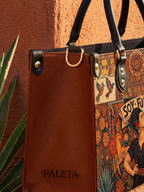 "Soy Fuerte" ver.1 Leather Handbag - thumbnail | Paleta Bags