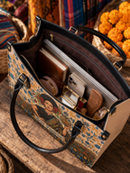 "Soy Fuerte" ver.3 Leather Handbag