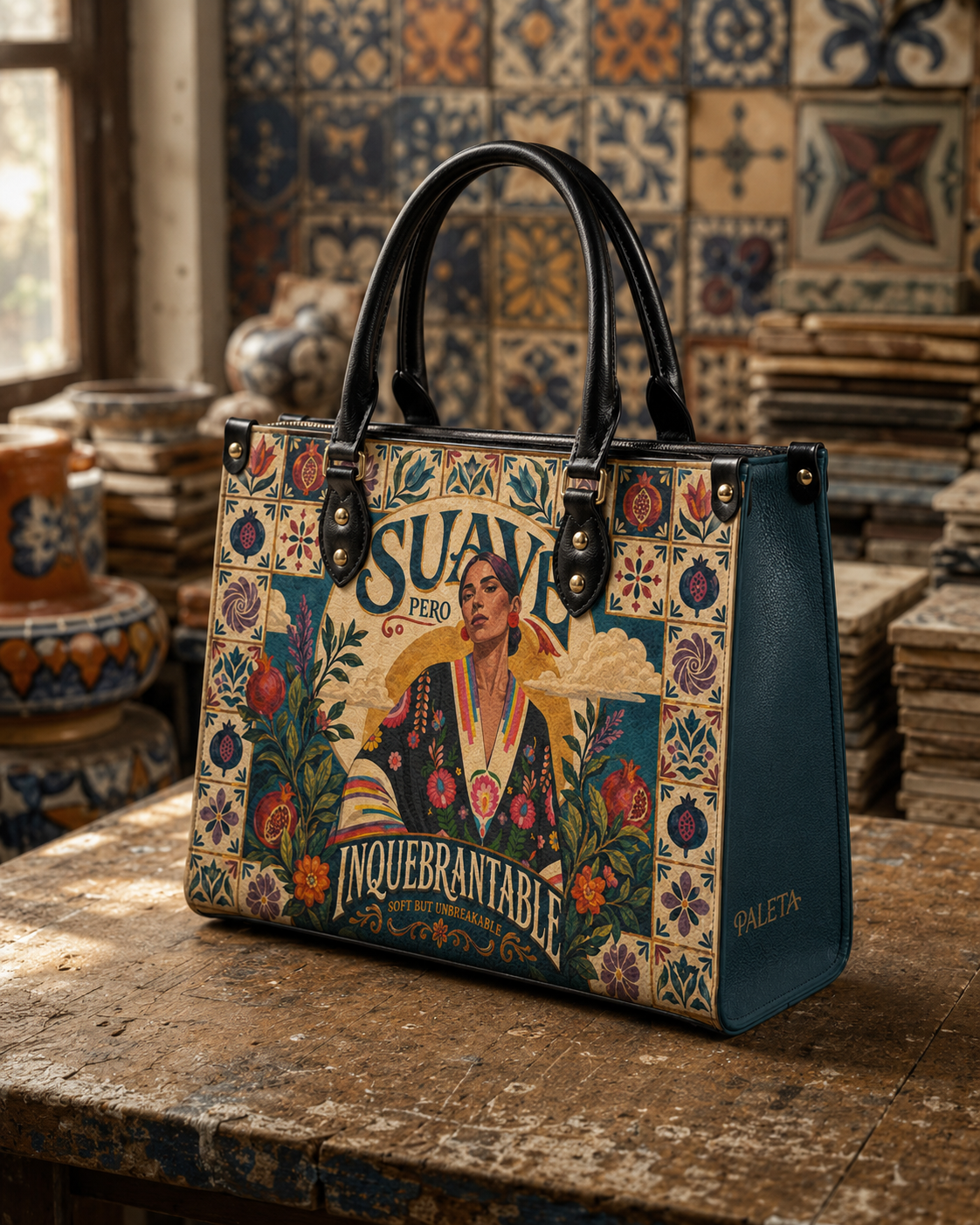 "Suave pero inquebrantable" ver.9 Leather Handbag