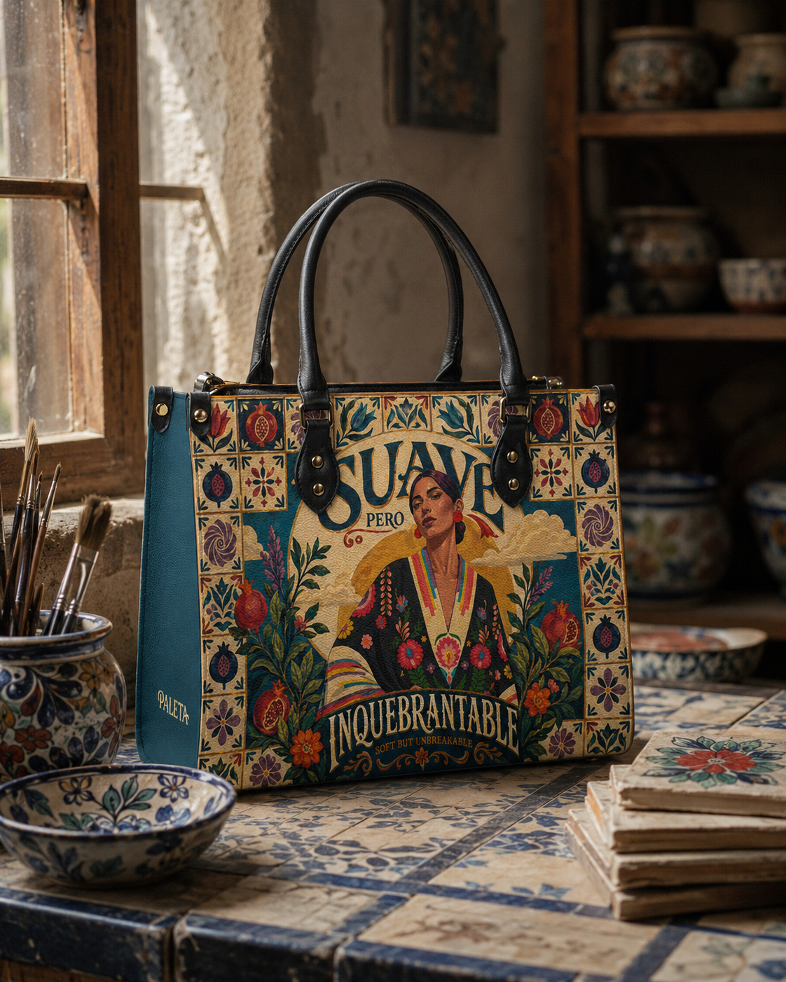 "Suave pero inquebrantable" ver.9 Leather Handbag