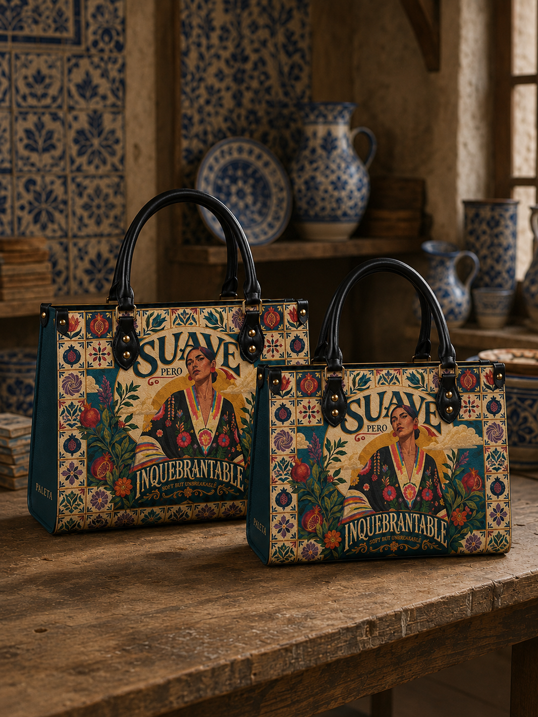 "Suave pero inquebrantable" ver.9 Leather Handbag